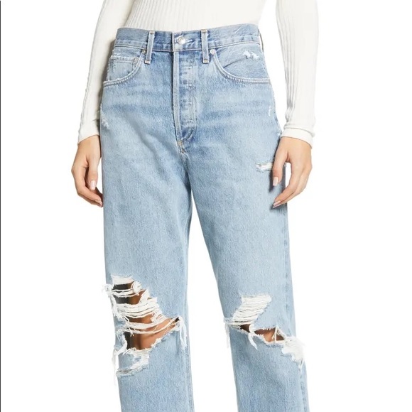 90s jeans denim Loose Fit in Fall Out Agolde - Picture 8 of 16